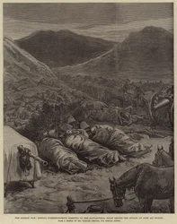 La guerra afgana, corrispondenti speciali che dormono sul campo di battaglia, notte prima dell